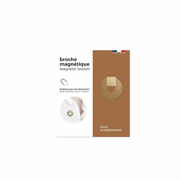 Broche Magnétique Cercle Doré - Tout Simplement, – Image 3