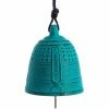 Cloche En Fonte Campana Feng Shui Furin Iwashu - Turquoise