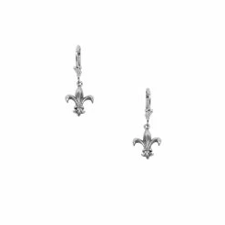 Boucles D'oreilles Fleur De Lys - Oreilles Percées