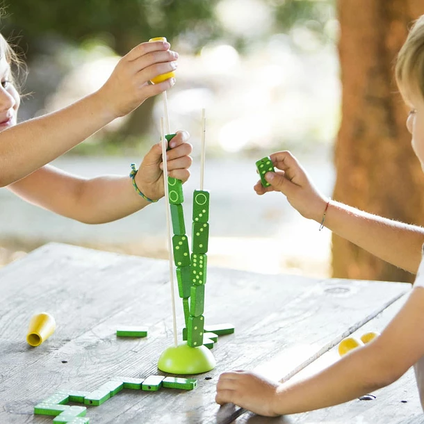 Jeu De Société En Bois - Dominos Tulipes - Milaniwood – Image 3