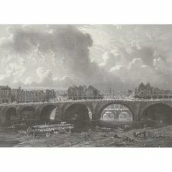 Paris Vers 1800. Pont Notre-Dame
