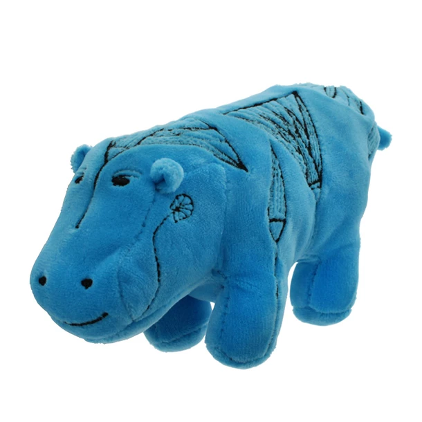 Peluche Hippopotame Bleu - Petit Modèle