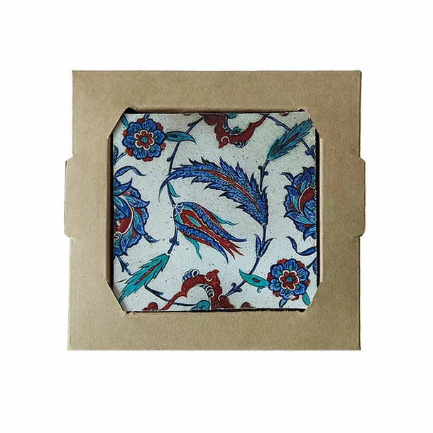 Dessous De Verre Iznik En Terre Cuite – Image 2