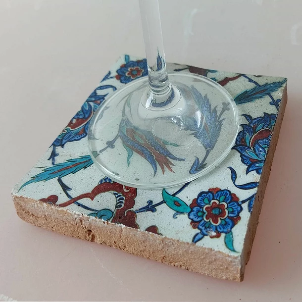 Dessous De Verre Iznik En Terre Cuite – Image 4