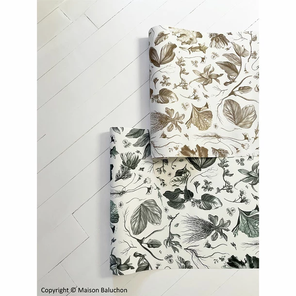 Papier Peint Intissé Herbier Du Roi - Bronze - 270 X 53 Cm - Maison Baluchon – Image 2