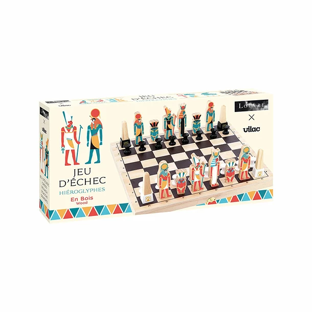 Jeu D'échec Hiéroglyphes En Bois - Musée Du Louvre - Vilac – Image 2