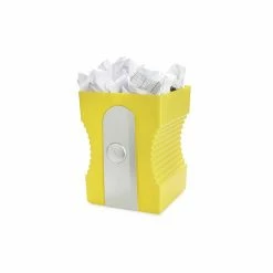 Corbeille à Papier Taille-crayon Jaune - Balvi