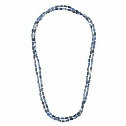 Sautoir Antique Avec Pierres Bleues