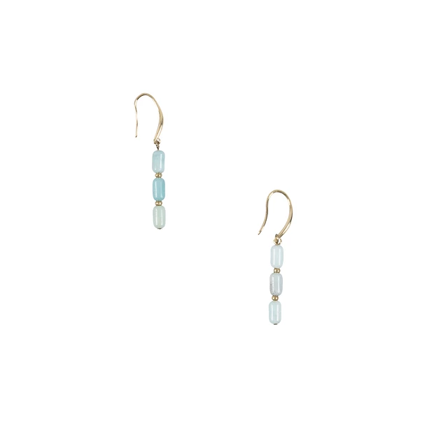 Boucles D'oreille Pendantes Antiques Avec Pierres Azur