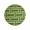 Plaque Rivoli Grès émaillé - ⌀ 11,5 Cm - Vert Lutèce - Déjà-vu