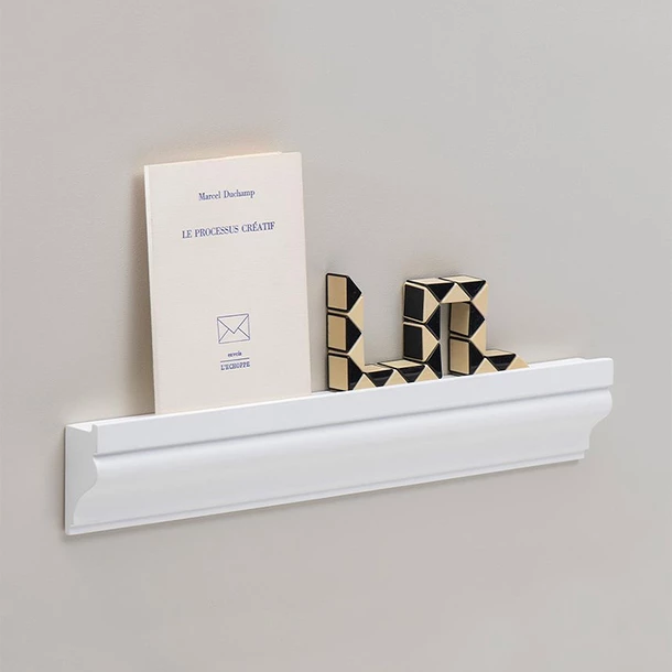 Étagère Haussman Hêtre Massif - Blanc Mat - 40 X 7 Cm - Déjà-vu – Image 3