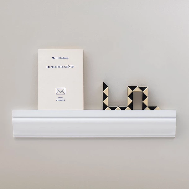 Étagère Haussman Hêtre Massif - Blanc Mat - 40 X 7 Cm - Déjà-vu – Image 4