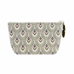 Trousse Art Nouveau Paon Rose - 21 X 11cm