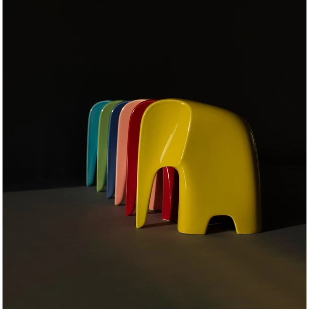 Olifant - Éléphant En Porcelaine - Bleu Nuit - Caussa – Image 3