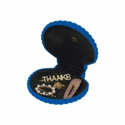 Boîte à Bijoux En Velours Vénus - Bleu - Doiy