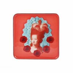 Vide-poche Marie-Antoinette Pop Corail - 15 X 15 Cm