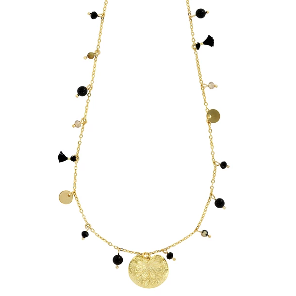 Collier à Pampilles Noires Nymphéa - Les Cleias – Image 2