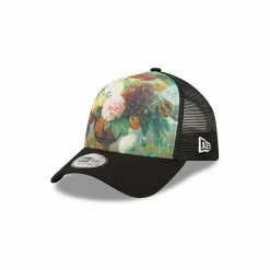 Casquette Réglable A-Frame Trucker Vase De Fleurs Noir - New Era X Louvre