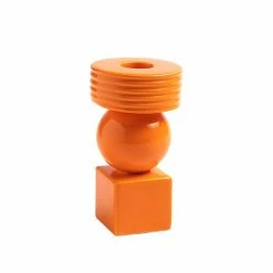 Bougeoir Stack Orange - Ø 6.5 Cm