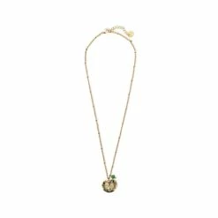 Collier Court Nymphéa Perle En Aventurine - Les Cleias