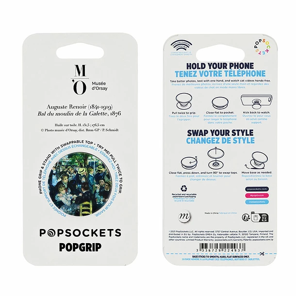 Poignée/support Pour Téléphone Auguste Renoir - Bal Du Moulin De La Galette - PopSockets – Image 3
