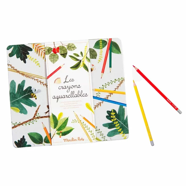 Boîte De 24 Crayons Aquarellables - Moulin Roty
