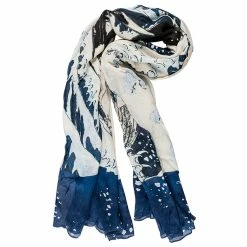 Étole Hokusai - La Grande Vague - 200 X 106 Cm