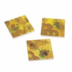 Set De 3 Sous-verres En Céramique Vincent Van Gogh - Tournesols - Van Gogh Museum Amsterdam®