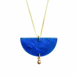 Collier Demi-cercle Bleu