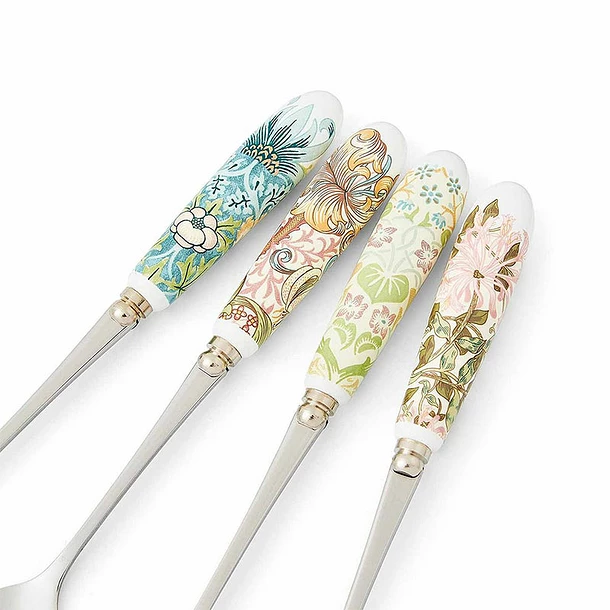 Set De 4 Cuillères à Dessert Fleurs Et Fruits - Morris & Co. – Image 4