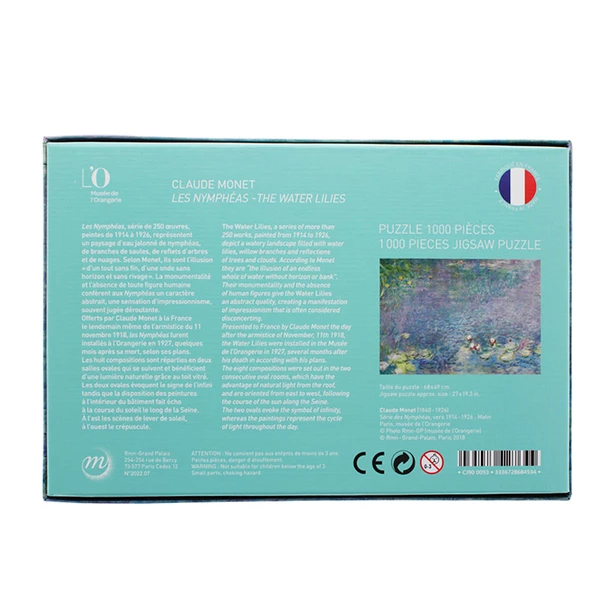 Puzzle 1000 Pièces Claude Monet - Les Nymphéas – Image 3