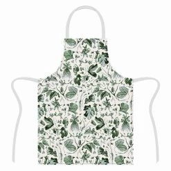 Tablier Vert Herbier Du Roi - Maison Baluchon