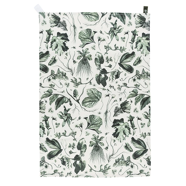 Torchon Vert Herbier Du Roi - Maison Baluchon