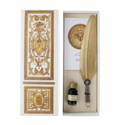 Coffret D'écriture Château De Versailles Plume Dorée