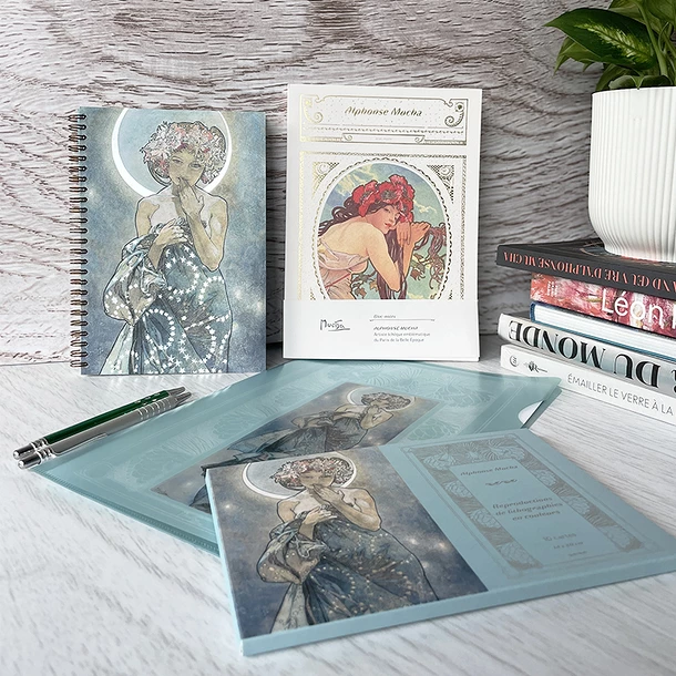 Lot De 10 Cartes Postales Alphonse Mucha - Reproductions De Lithographies En Couleurs - 14 X 20 Cm – Image 5