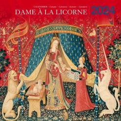 Calendrier 2024 Dame à La Licorne - 30x30 Cm