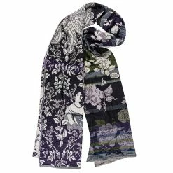 Étole Joséphine Prune 207x47 Cm