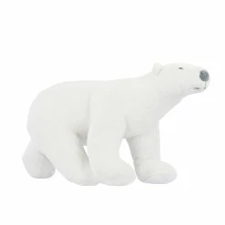 Peluche Ours Blanc Pompon - Grand Modèle