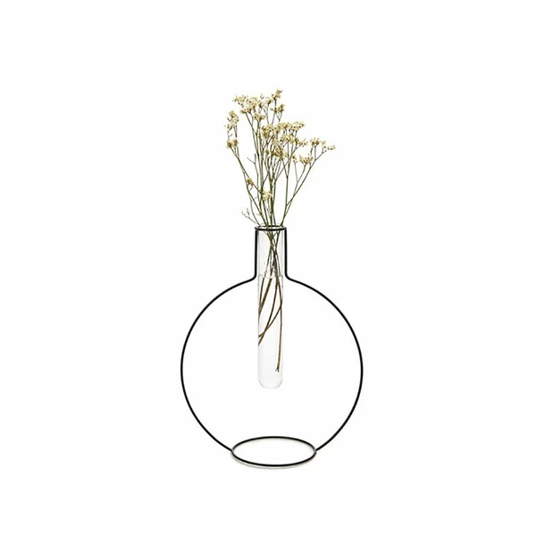 Vase Rond Silhouette XL Noir - Balvi
